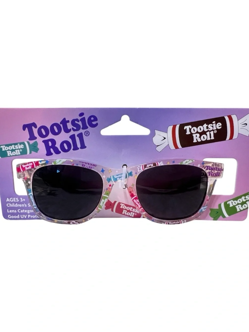 Tootsie Roll Kids Sunglasses - Pink & Multicolor Candy Print